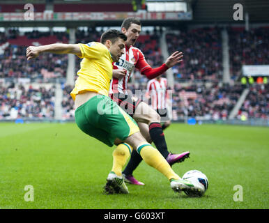 Soccer - Barclays Premier League - Sunderland v Norwich City - Stade de la lumière Banque D'Images