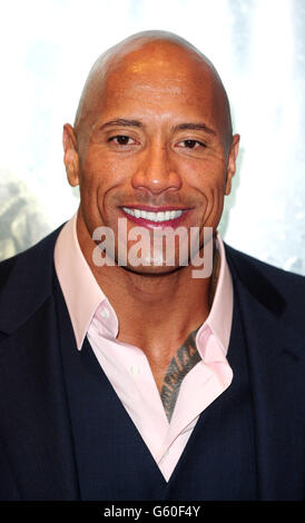 Première « GI Joe: Représailles » - Londres.Dwayne Johnson arrive pour la première britannique de GI Joe: Représailles à l'Empire Cinema à Londres. Banque D'Images