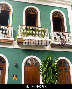 Caleta de San Juan, le vieux San Juan/Viejo San Juan Banque D'Images