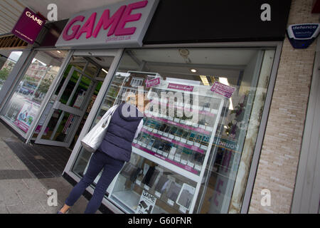Essex Essex Clacton Clacton magasin Jeu, jeu Retail Limited Banque D'Images