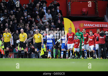 Soccer - Barclays Premier League - Manchester United v Lecture - Old Trafford Banque D'Images