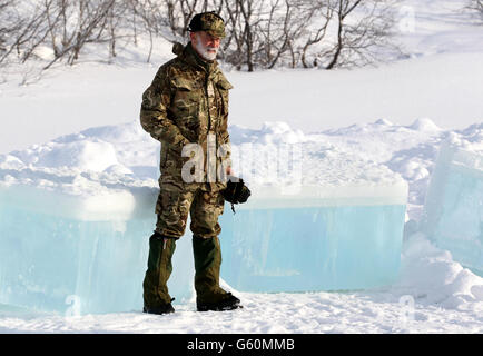 Commando des Royal Marines formation des réservistes en Norvège Banque D'Images