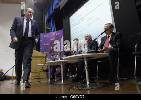 Débat sur la crise financière de la LSE Banque D'Images