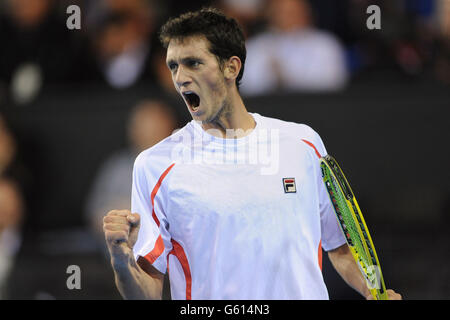 Tennis - Coupe Davis 2013 - Europe/Afrique Zone Groupe I - Deuxième tour - Grande-Bretagne v Russie - Premier jour - Ricoh Arena Banque D'Images