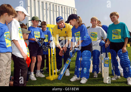 Norwich Union - École d'été de cricket Banque D'Images