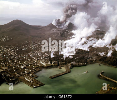 Volcan Islande éclate en Islande Banque D'Images