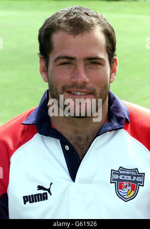 Felipe Contepomi de l'équipe de Rugby Union Bristol Shoguns pendant la séance photo annuelle de son club avant la nouvelle saison. Banque D'Images