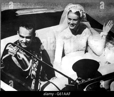 Le Prince Rainier III et son épouse, la Princesse Grace Banque D'Images