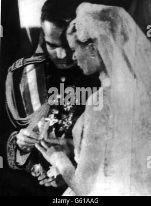 Le Prince Rainier III Grace Kelly Banque D'Images