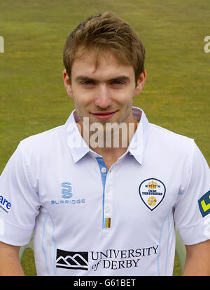 Cricket - Derbyshire CCC 2013 Photocall - terrain de comté. Paul Borrington, Derbyshire Banque D'Images