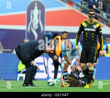 Football - Coupe - Semi Final - Chelsea v Manchester City - Stade de Wembley Banque D'Images