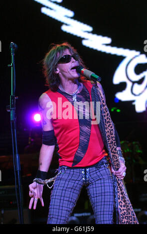 Steve Tyler - Concert d'Aerosmith Banque D'Images