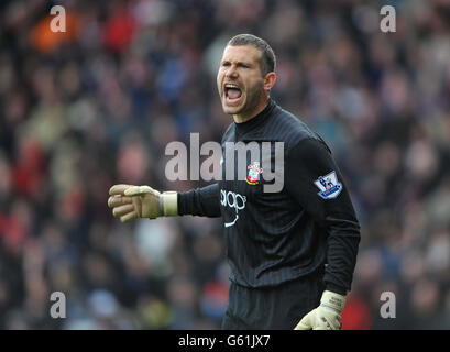 Kelvin Davies de Southampton pendant le match de la Barclays Premier League à St Mary's, Southampton. APPUYEZ SUR ASSOCIATION photo. Date de la photo: Samedi 30 mars 2013. Voir PA Story FOOTBALL Southampton. Le crédit photo devrait se lire : Daniel Hambury/PA Wire. Banque D'Images