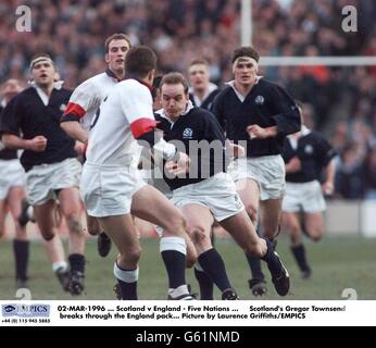 RUGBY UNION - Cinq Nations Champoinship - Ecosse v Angleterre Banque D'Images