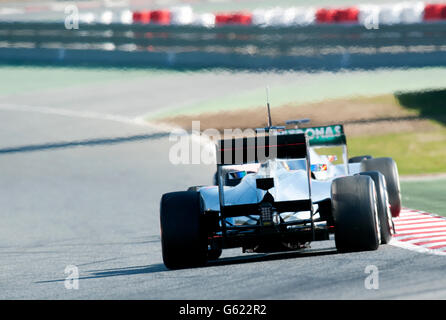 Michael Schumacher, GER, Mercedes AMG-Mercedes W03 F1, au cours de la Formule 1 séances d'essai, 21-24/2/2012, au circuit de Banque D'Images