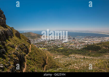 Vue panoramique de la ville de Cape Town en Afrique du Sud Banque D'Images