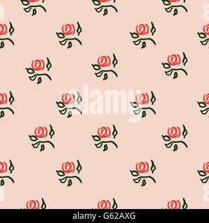 Motif roses dans de l'huile fluide, vecteur d'abricot Illustration de Vecteur