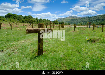 Sad Hill Cemetery - décrits dans le film "Le bon, la brute et le truand' - près de Covarrubias en Espagne Banque D'Images