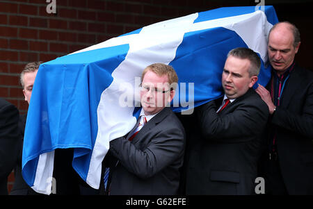 MSP Brian Adam funeral Banque D'Images