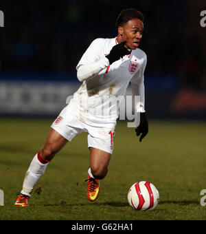 Football - sous 21's International - Angleterre / Roumanie - Adams Park. Raheem Sterling en Angleterre Banque D'Images