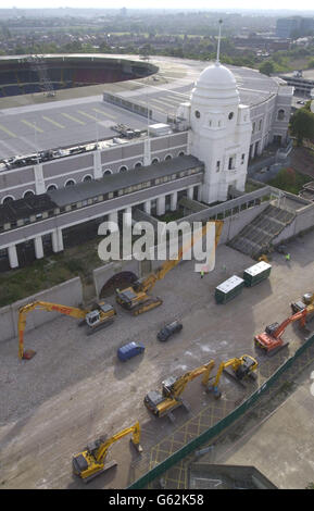 La reconstruction de Wembley Banque D'Images