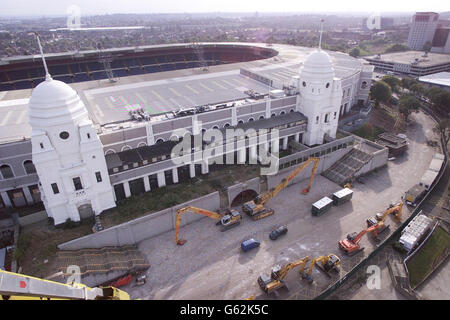 La reconstruction de Wembley Banque D'Images