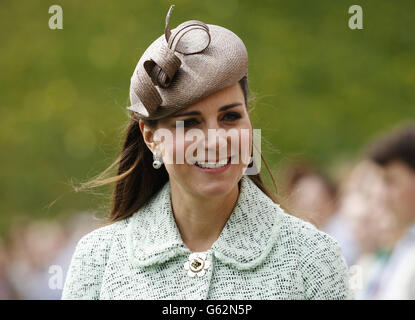 La duchesse de Cambridge participe à la Revue nationale des Scouts de la Reine au château de Windsor, dans le Berkshire. Banque D'Images