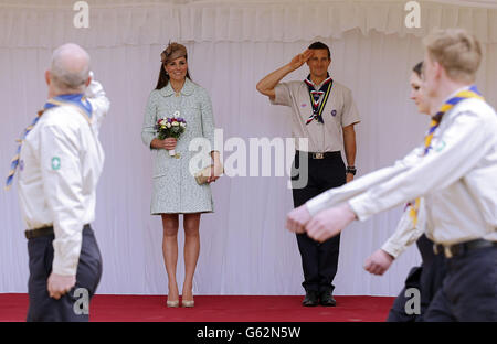 Revue nationale des scouts de la Reine Banque D'Images