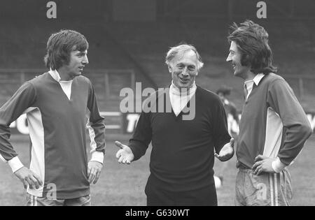 Frank Worthington avec Joe Mercer Banque D'Images