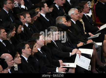 La baronne Thatcher funeral Banque D'Images