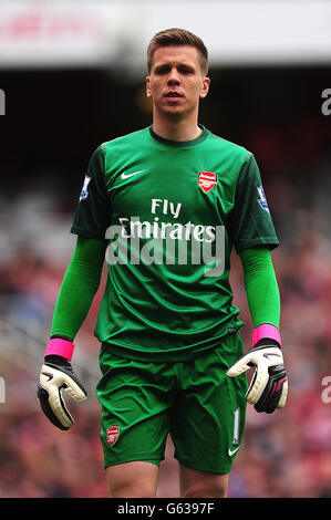Football - Barclays Premier League - Arsenal / Manchester United - Emirates Stadium.Wojciech Szczesny, gardien d'Arsenal Banque D'Images