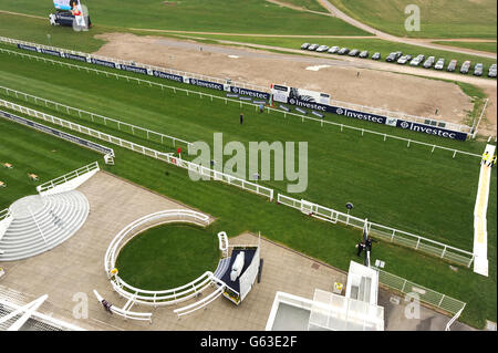 La vue de la tribune avant le début de la course Banque D'Images