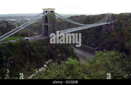 Pont suspendu de Clifton - Chambres Banque D'Images