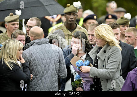 Soldat tombé rapatrié Banque D'Images