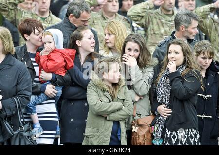 Soldat tombé rapatrié Banque D'Images