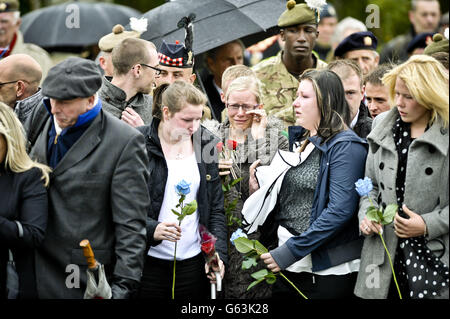 Soldat tombé rapatrié Banque D'Images