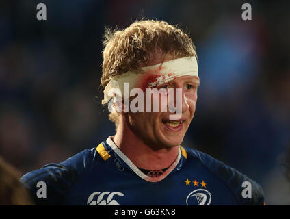 Leo Cullen de Leinster après le match Rabo Direct PRO12 Playoff au RDS, Dublin. Banque D'Images