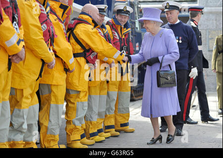 Visite royale à Cornwall Banque D'Images