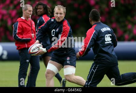 Rugby Union - Angleterre v barbares - France - Formation Le Pennyhill Park Banque D'Images