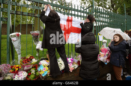 Le batteur Lee Rigby meurtre Banque D'Images