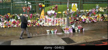 Le batteur Lee Rigby meurtre Banque D'Images