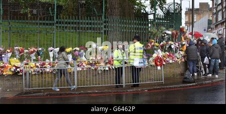 Le batteur Lee Rigby meurtre Banque D'Images