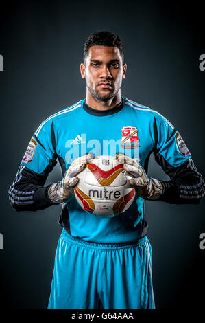 Football - npower football League One - Swindon Town Play Off Feature 2012/13 - terrain de comté.Le gardien de but de Swindon Town Wes Foderingham Banque D'Images