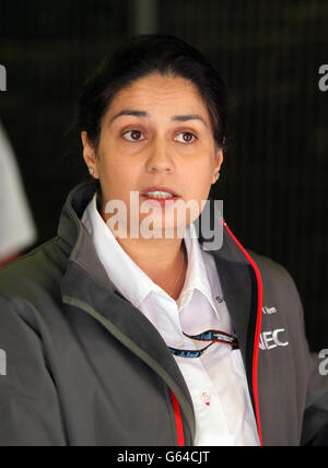 Auto - Formule 1 - Grand Prix d'Espagne - Journée de la course - circuit de Catalunya.Principe de l'équipe Sauber Monisha Kaltenborn lors du Grand Prix Spainish au circuit de Catalunya, Barcelone, Espagne. Banque D'Images