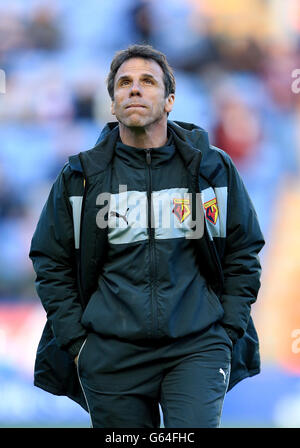 Football - npower football League Championship - Leicester City v Watford - King Power Stadium. Gianfranco Zola, directeur de Watford Banque D'Images