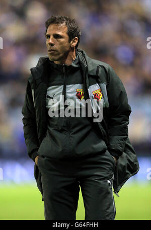 Football - npower football League Championship - Leicester City v Watford - King Power Stadium. Gianfranco Zola, directeur de Watford Banque D'Images