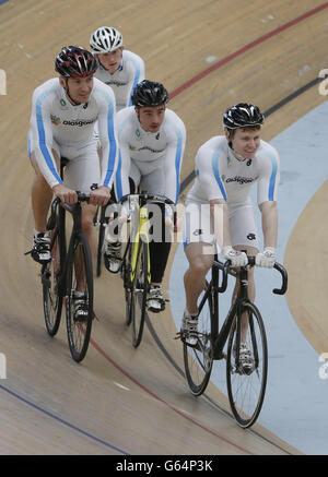 Randonnée à vélo - La vie de l'équipe de cyclisme sur piste de Glasgow Banque D'Images