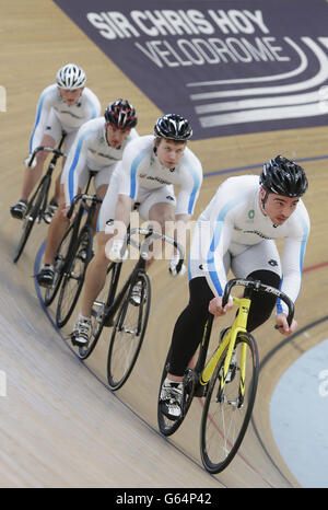 Randonnée à vélo - La vie de l'équipe de cyclisme sur piste de Glasgow Banque D'Images