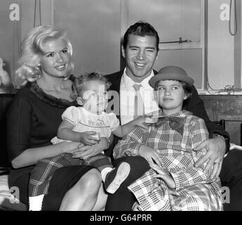 Jayne Mansfield - London Airport Banque D'Images