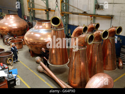 Alambics de whisky Banque D'Images